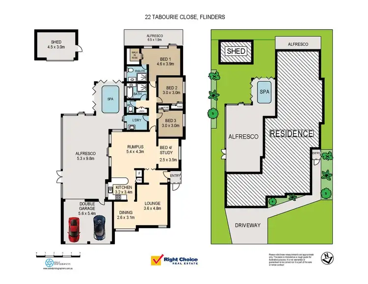 Floorplan of Homely house listing, 22 Tabourie Close, Flinders NSW 2529