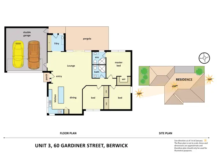Floorplan of Homely unit listing, 3/60 Gardiner Street, Berwick VIC 3806
