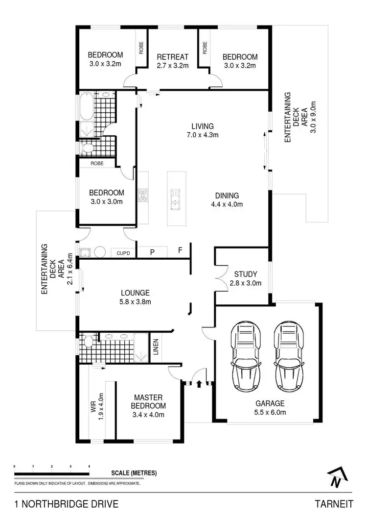 Floorplan of Homely house listing, 1 Northbridge Drive, Tarneit VIC 3029