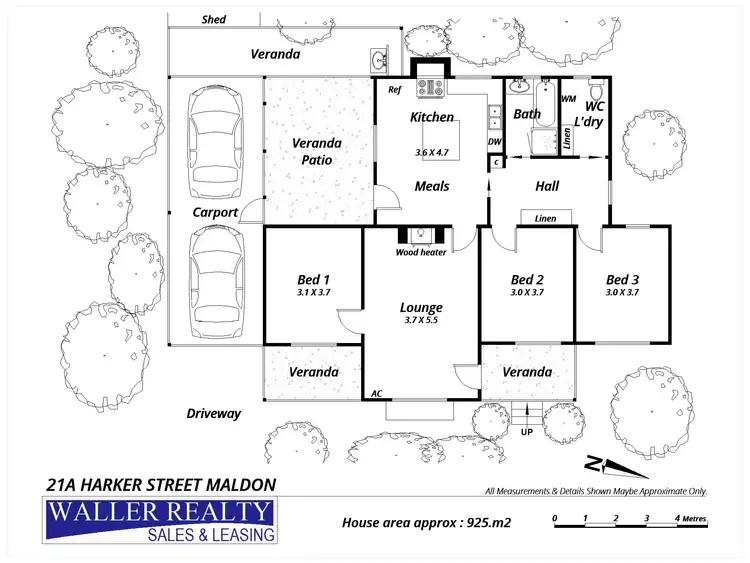 Floorplan of Homely house listing, 21A Harker Street, Maldon VIC 3463