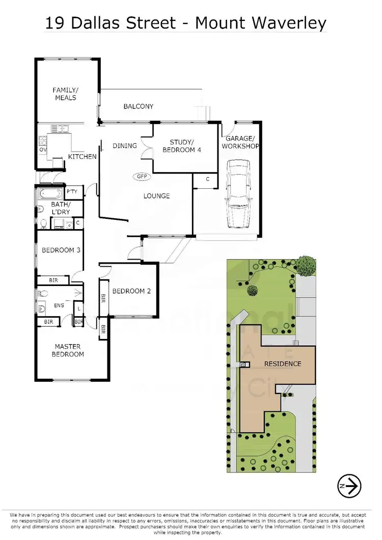 Floorplan of Homely house listing, 19 Dallas Street, Mount Waverley VIC 3149