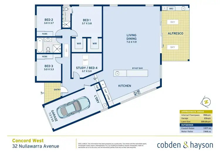 Floorplan of Homely house listing, 32 Nullawarra Avenue, Concord West NSW 2138