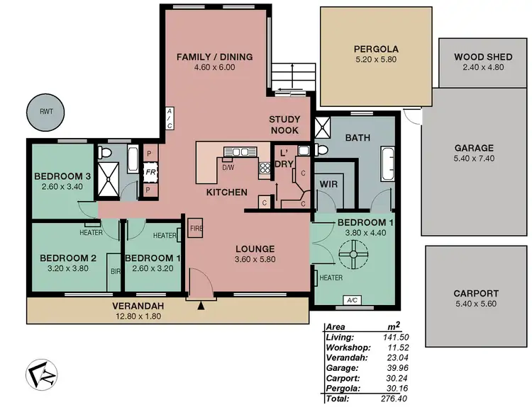 Floorplan of Homely house listing, 16 Nursery Road, Kanmantoo SA 5252