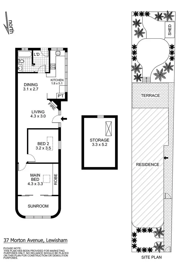 Floorplan of Homely house listing, 37 Morton Avenue, Lewisham NSW 2049