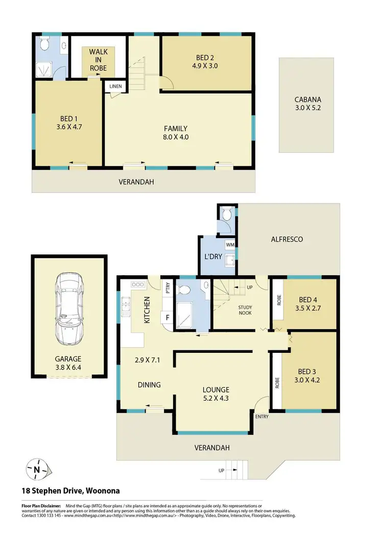 Floorplan of Homely house listing, 18 Stephen Drive, Woonona NSW 2517