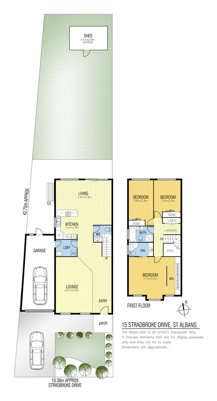 Floorplan of Homely house listing, 15 Stradbroke Drive, St Albans VIC 3021