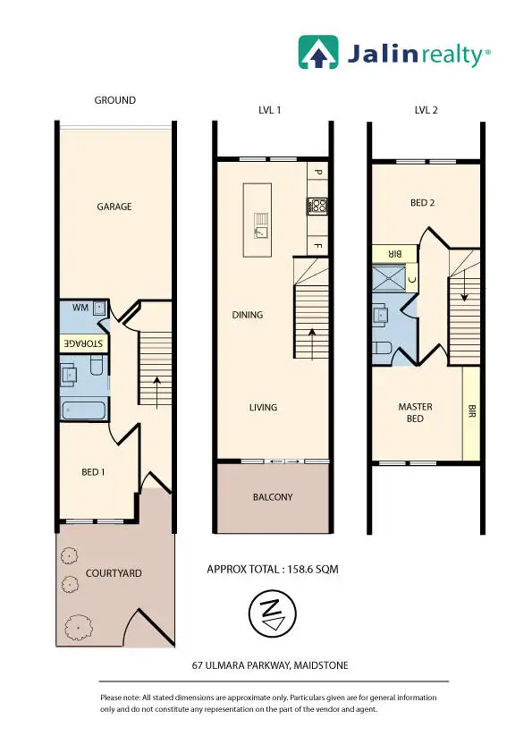 Floorplan of Homely townhouse listing, 67 Ulmara Parkway, Maidstone VIC 3012