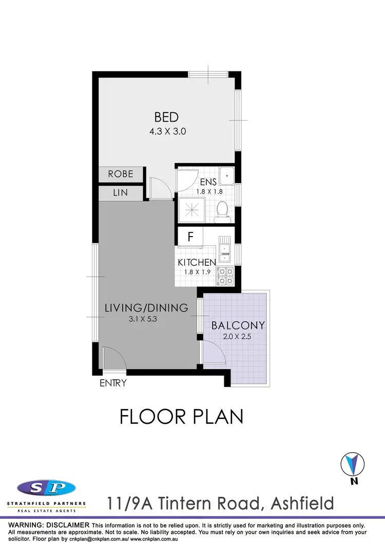 Floorplan of Homely apartment listing, 11/9A Tintern Road, Ashfield NSW 2131