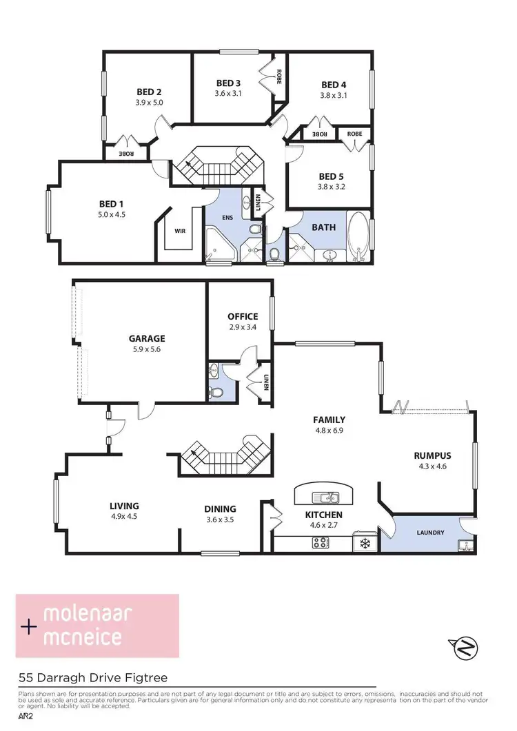 Floorplan of Homely house listing, 55 Darragh Drive, Figtree NSW 2525