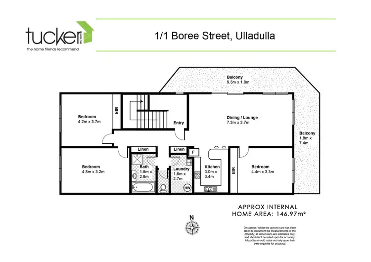 Floorplan of Homely unit listing, 1/1 Boree Street, Ulladulla NSW 2539