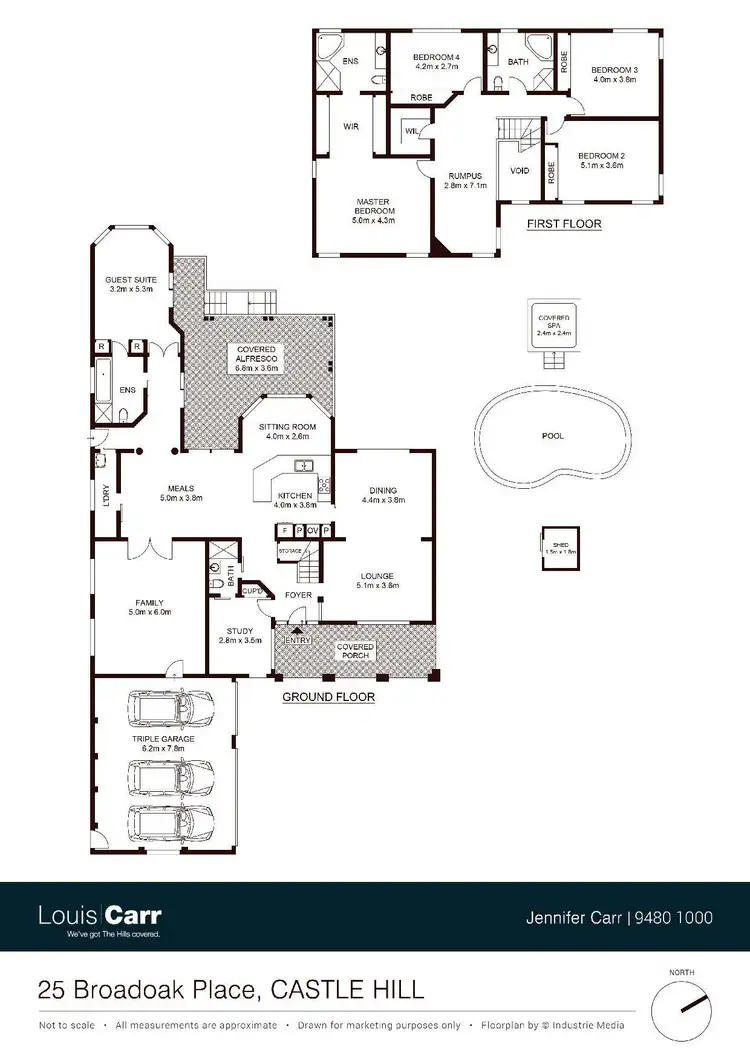 Floorplan of Homely house listing, 25 Broadoak Place, Castle Hill NSW 2154