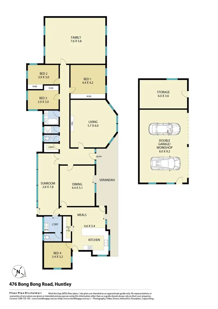 Floorplan of Homely rural property listing, 476 Bong Bong Road, Huntley NSW 2530
