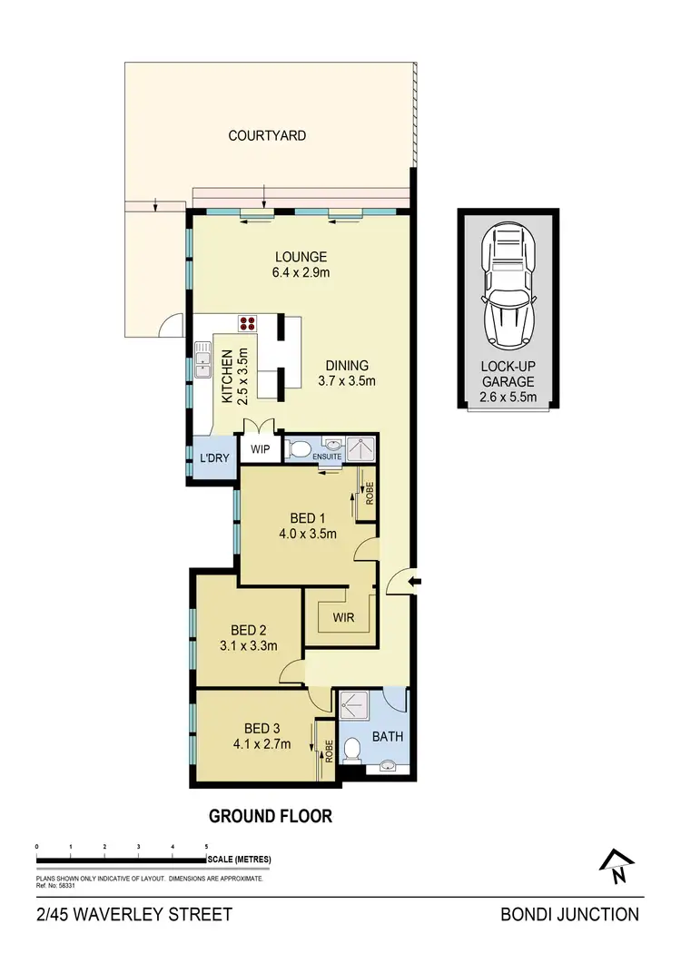 Floorplan of Homely apartment listing, 2/45 Waverley Street, Bondi Junction NSW 2022