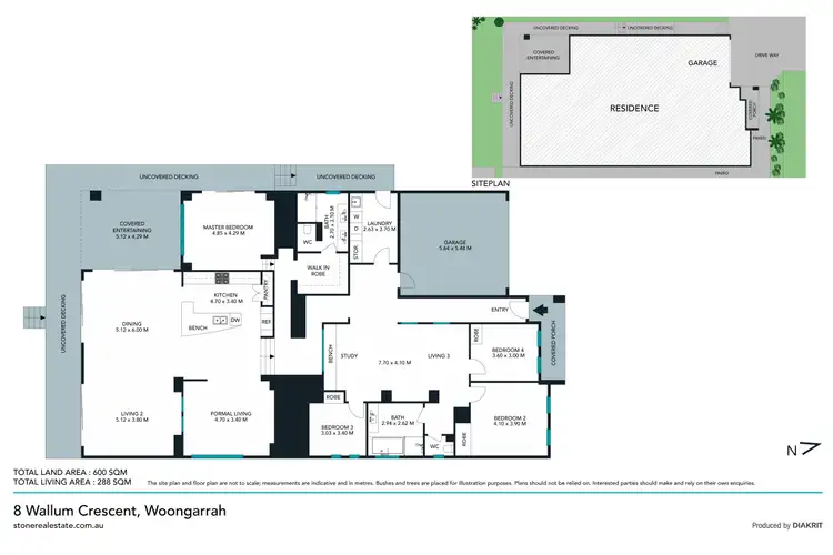 Floorplan of Homely house listing, 8 Wallum Crescent, Woongarrah NSW 2259