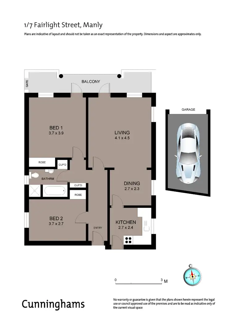 Floorplan of Homely apartment listing, 1/7 Fairlight Street, Manly NSW 2095