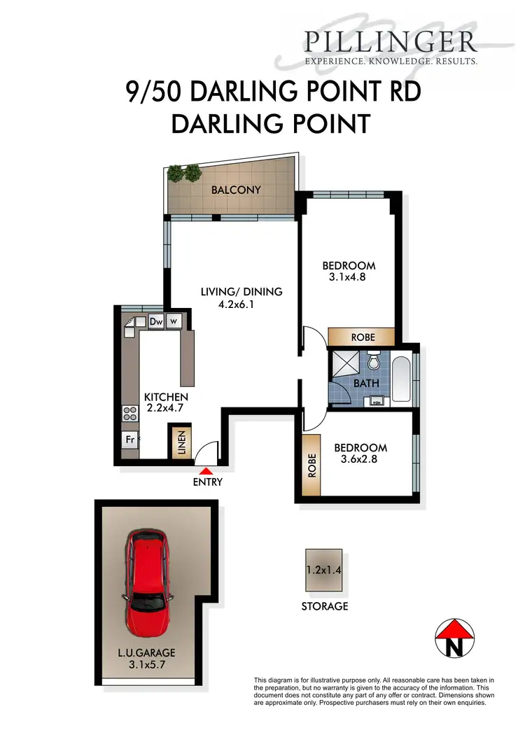 Floorplan of Homely unit listing, 9/50 Darling Point Road, Darling Point NSW 2027