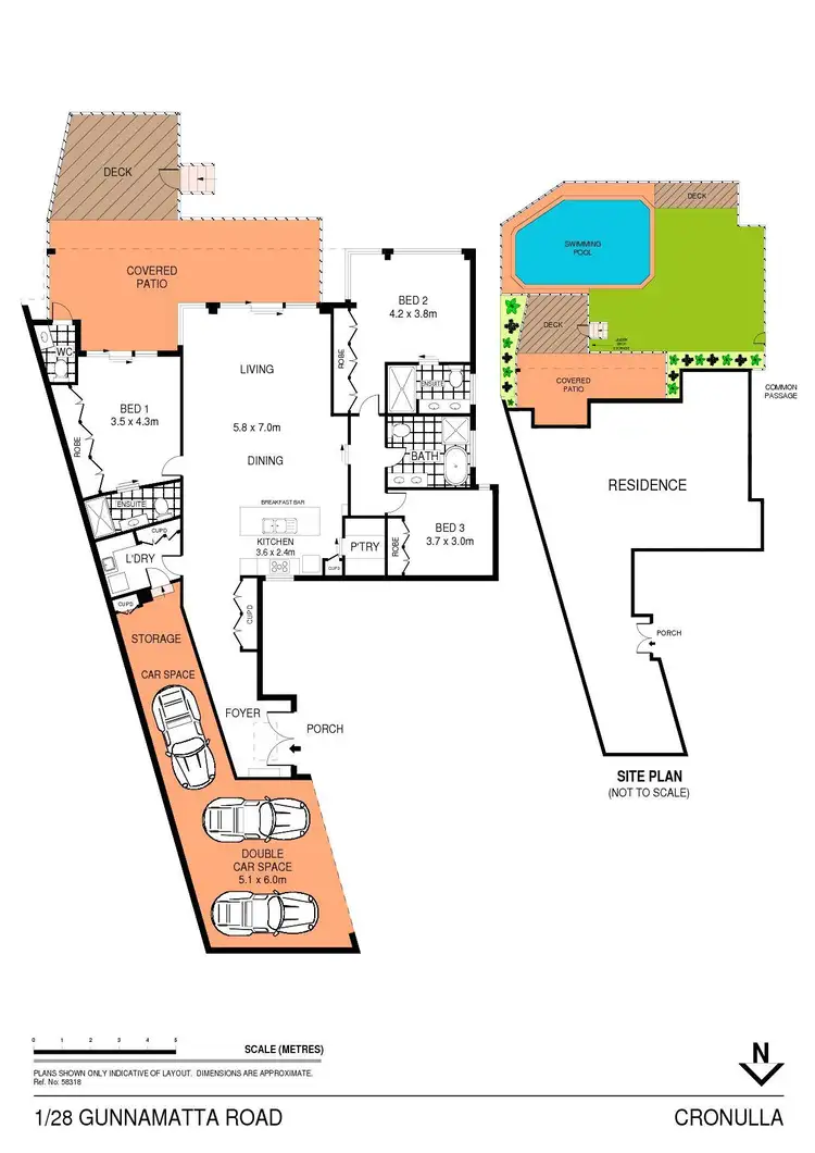 Floorplan of Homely apartment listing, 1/28 Gunnamatta Road, Cronulla NSW 2230