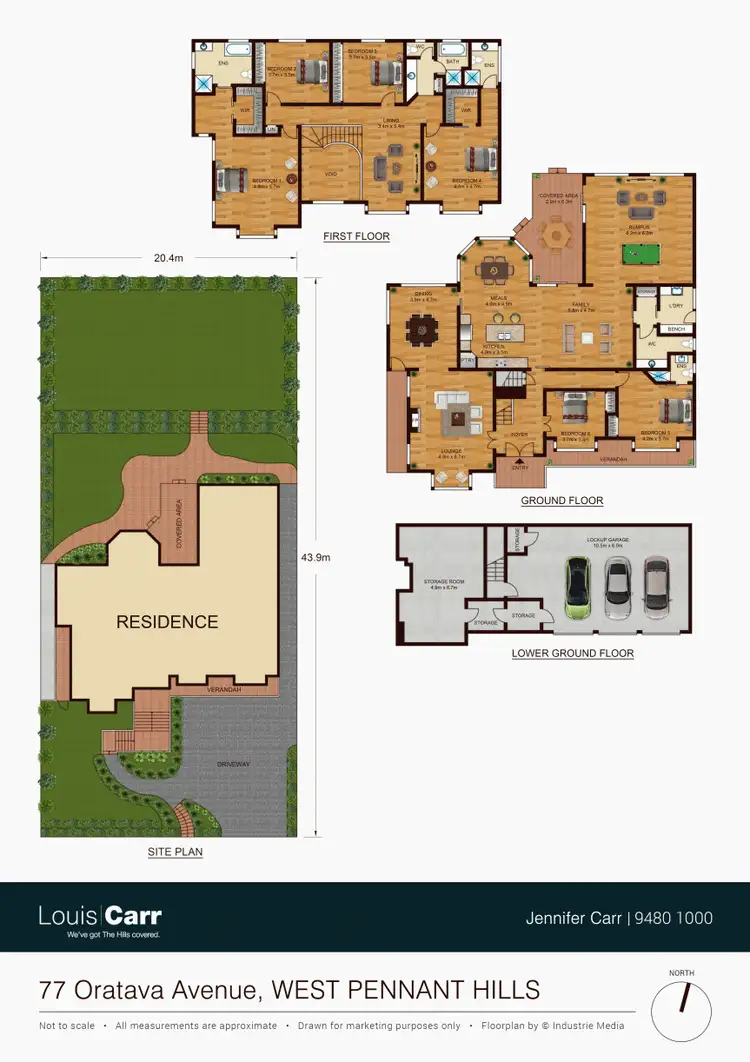 Floorplan of Homely house listing, 77 Oratava Avenue, West Pennant Hills NSW 2125