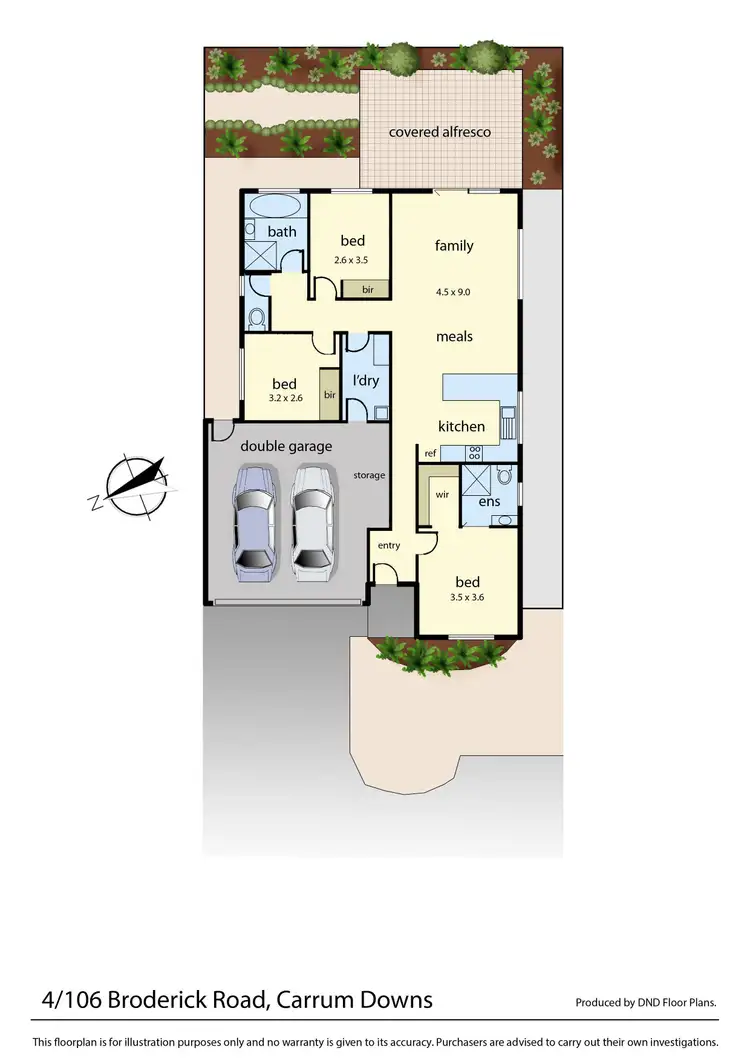 Floorplan of Homely unit listing, 4/106 Broderick Road, Carrum Downs VIC 3201