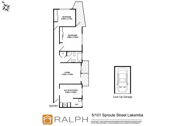 Floorplan of Homely unit listing, 5/101 Sproule Street, Lakemba NSW 2195