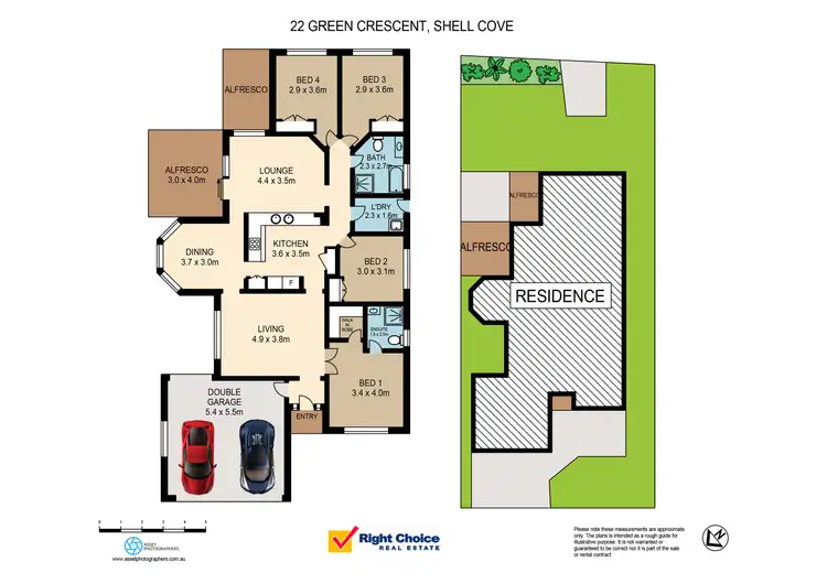 Floorplan of Homely house listing, 22 Green Crescent, Shell Cove NSW 2529