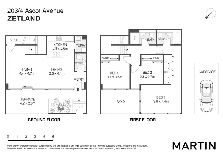 Floorplan of Homely apartment listing, 203/4 Ascot Avenue, Zetland NSW 2017