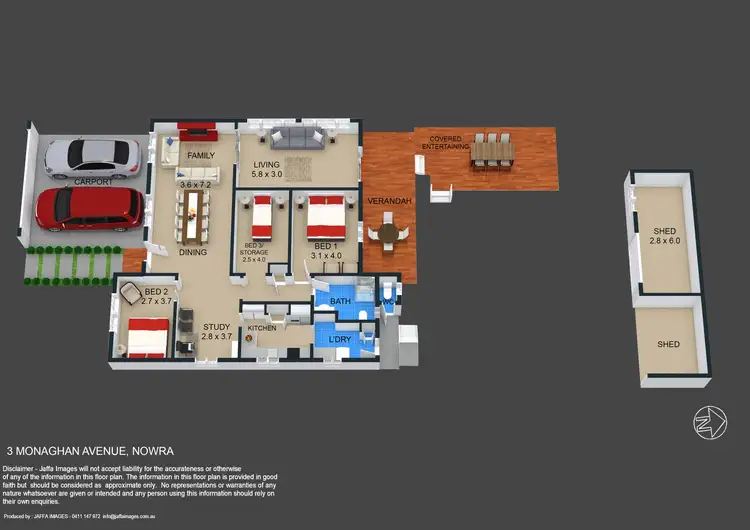 Floorplan of Homely house listing, 3 Monaghan Avenue, Nowra NSW 2541