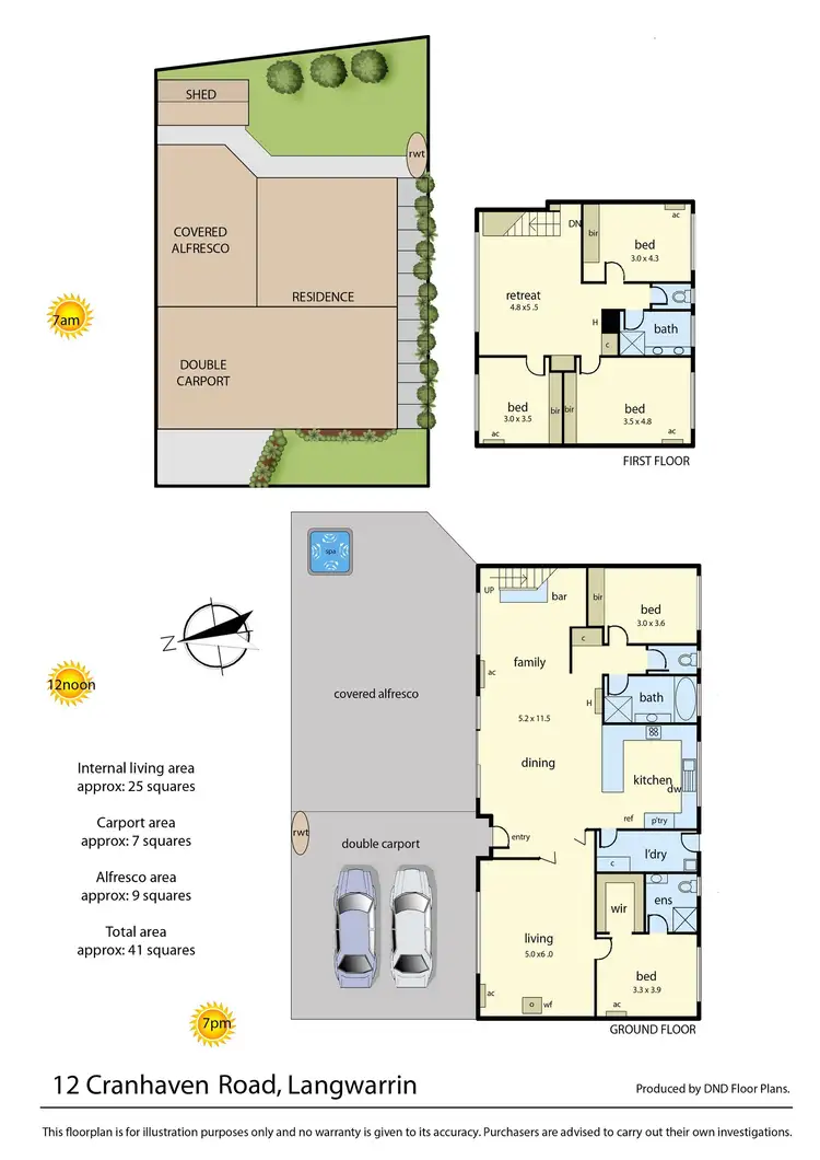 Floorplan of Homely house listing, 12 Cranhaven Road, Langwarrin VIC 3910