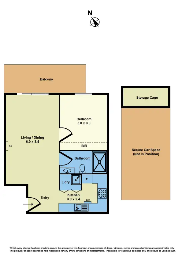 Floorplan of Homely apartment listing, 5/20 Bishop Street, Kingsville VIC 3012