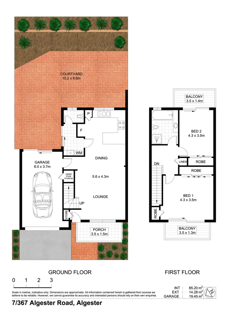 Floorplan of Homely townhouse listing, 7/367 Algester Road, Algester QLD 4115
