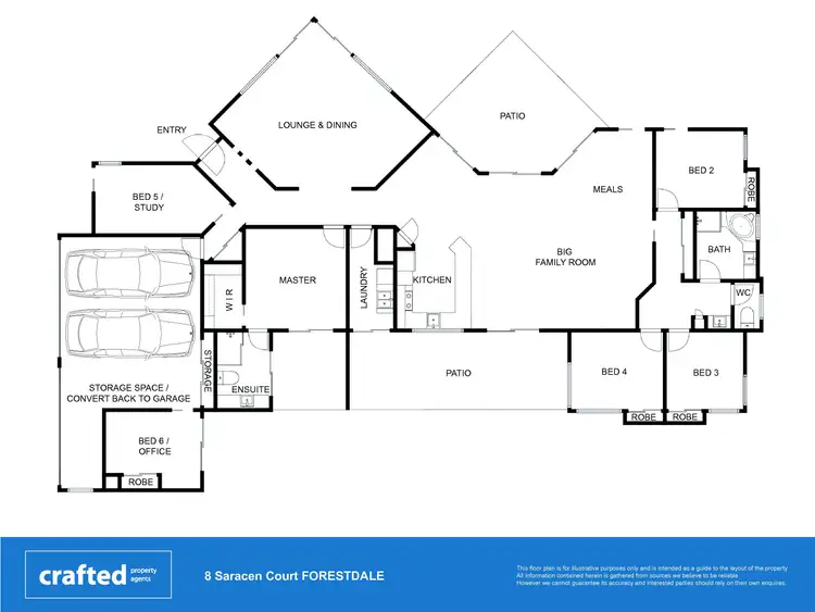 Floorplan of Homely house listing, 8 Saracen Court, Forestdale QLD 4118