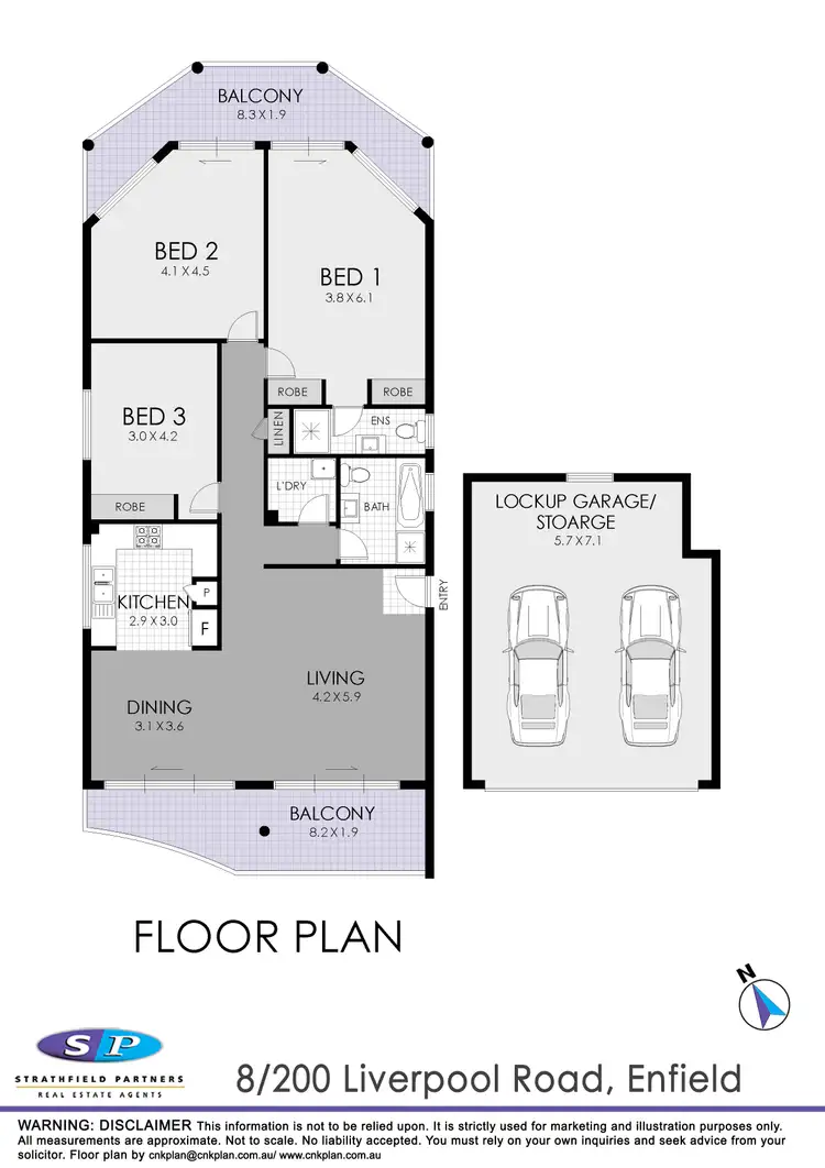 Floorplan of Homely apartment listing, 8/200 Liverpool Road, Enfield NSW 2136