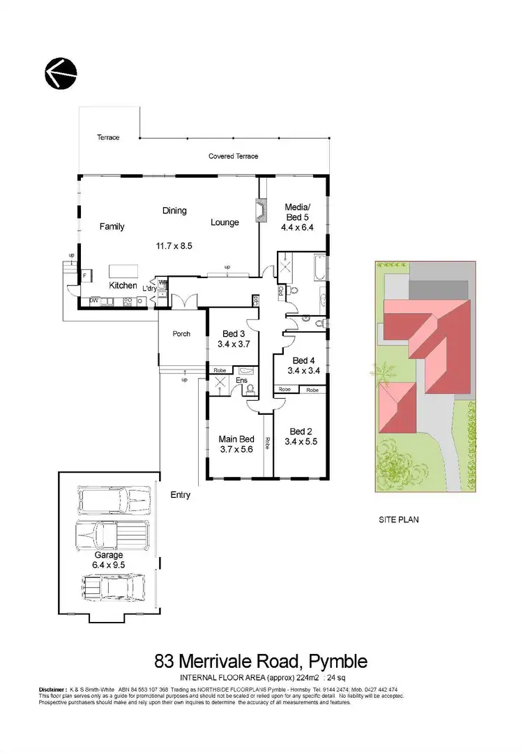 Floorplan of Homely house listing, 83 Merrivale Road, Pymble NSW 2073
