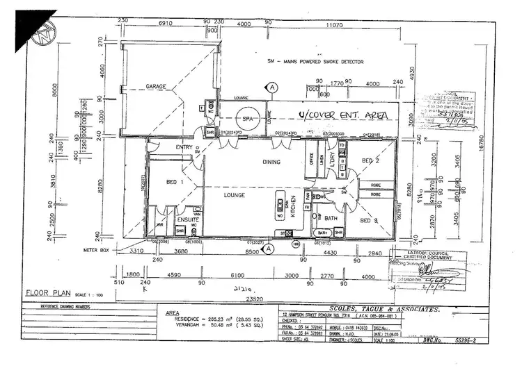Floorplan of Homely house listing, 3 Damon Drive, Shearwater TAS 7307