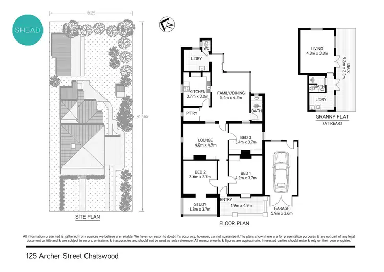 Floorplan of Homely house listing, 125 Archer Street, Chatswood NSW 2067