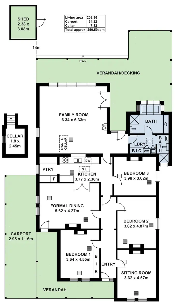 Floorplan of Homely house listing, 122 First Avenue, Joslin SA 5070