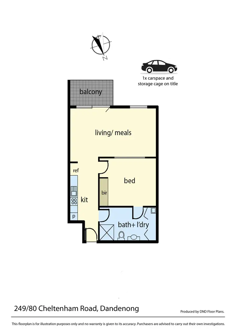 Floorplan of Homely apartment listing, 249/80 Cheltenham Road, Dandenong VIC 3175