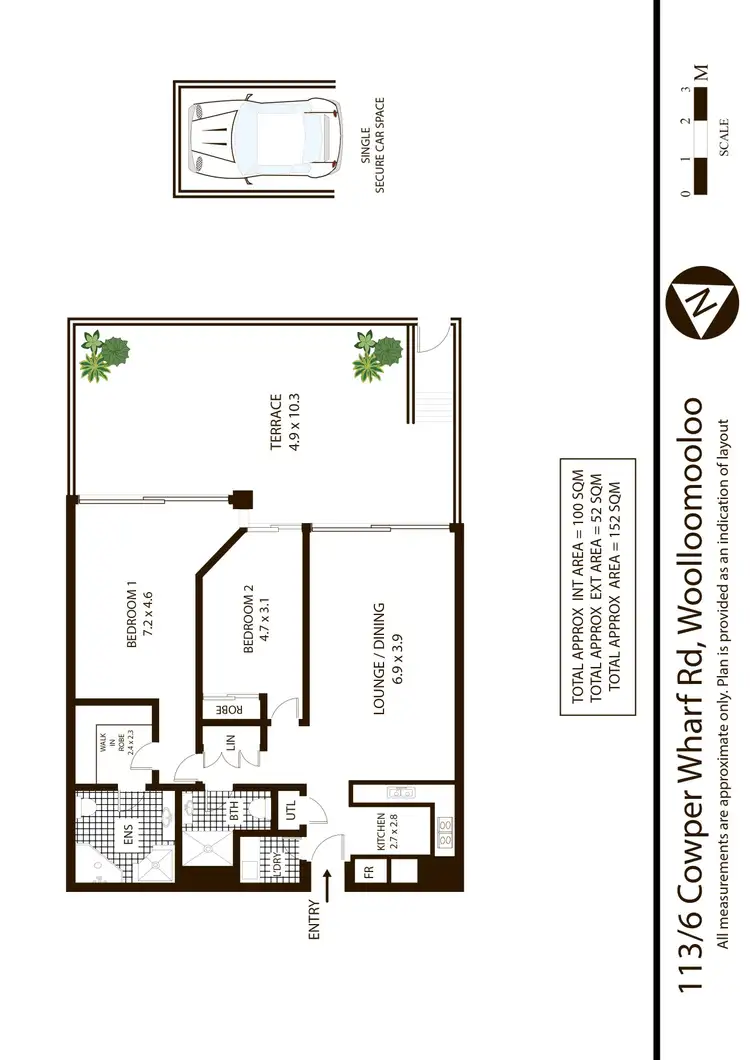 Floorplan of Homely apartment listing, 113/6 Cowper Wharf Roadway, Woolloomooloo NSW 2011