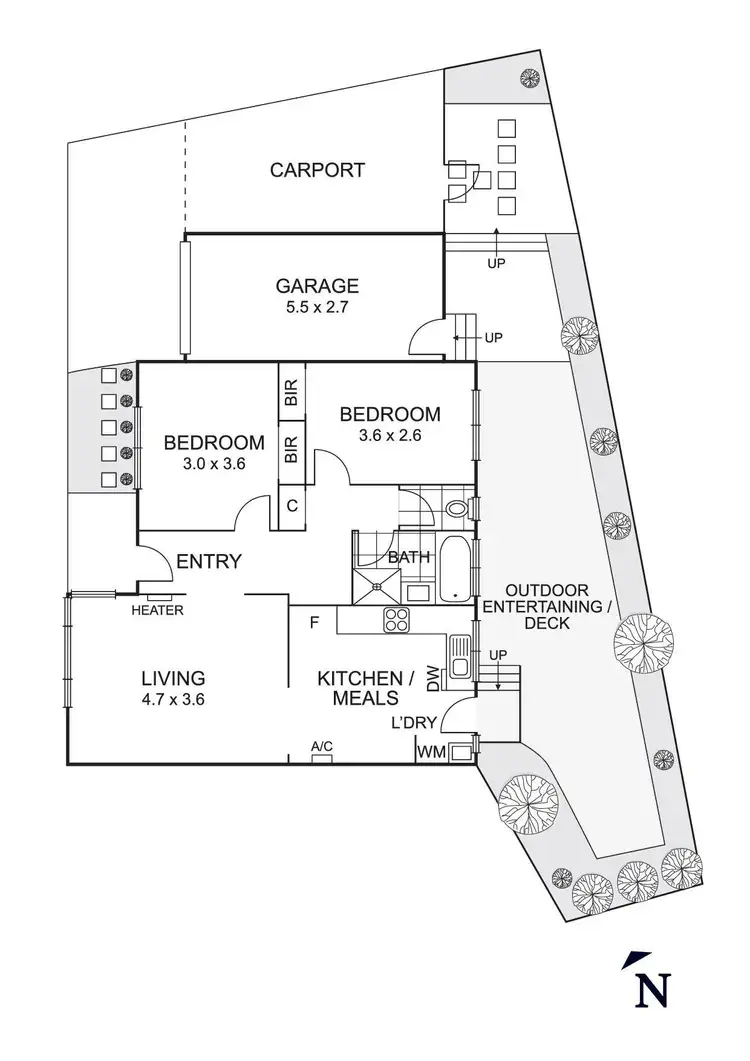 Floorplan of Homely unit listing, 4/67 Leeds Street, Doncaster East VIC 3109