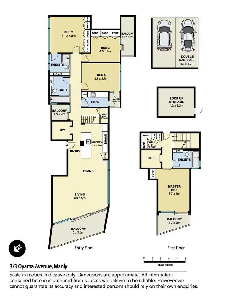Floorplan of Homely apartment listing, 3/3 Oyama Avenue, Manly NSW 2095