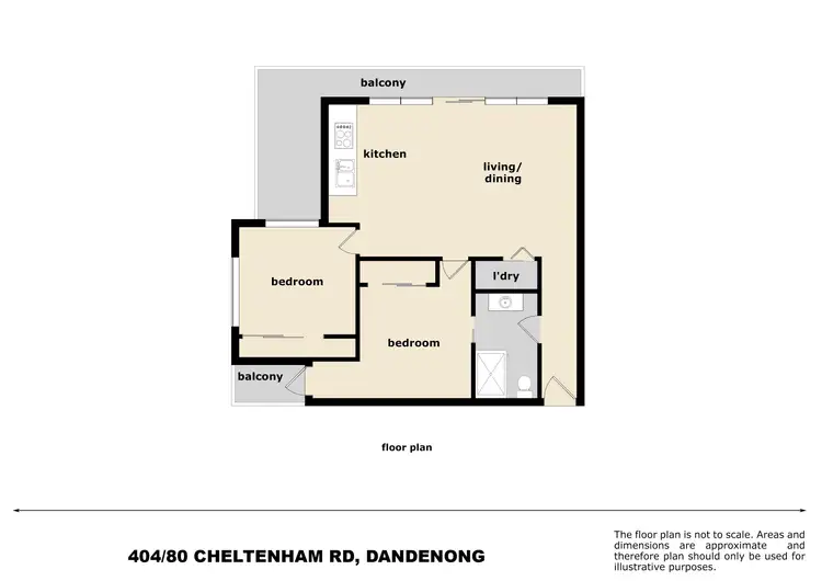 Floorplan of Homely apartment listing, 404/80 Cheltenham Road, Dandenong VIC 3175