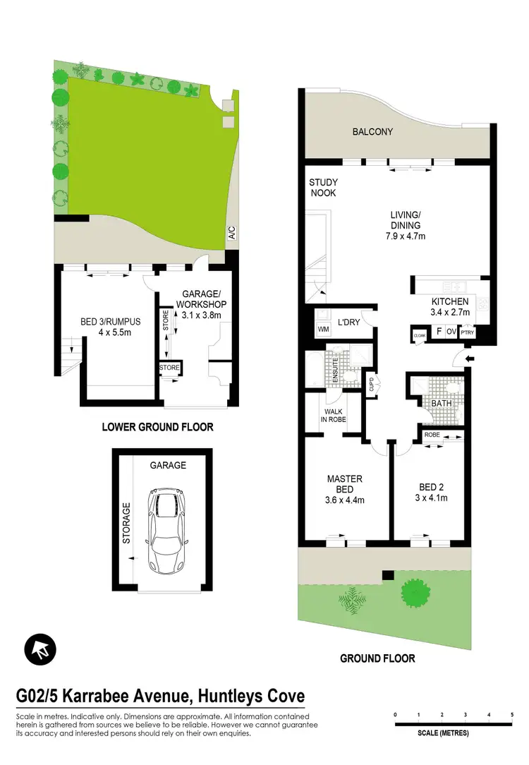 Floorplan of Homely apartment listing, G02/5 Karrabee Avenue, Huntleys Cove NSW 2111