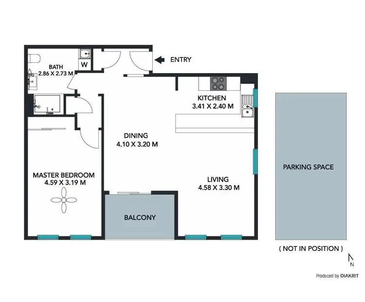 Floorplan of Homely apartment listing, 4/2 Kensington Street, Waterloo NSW 2017