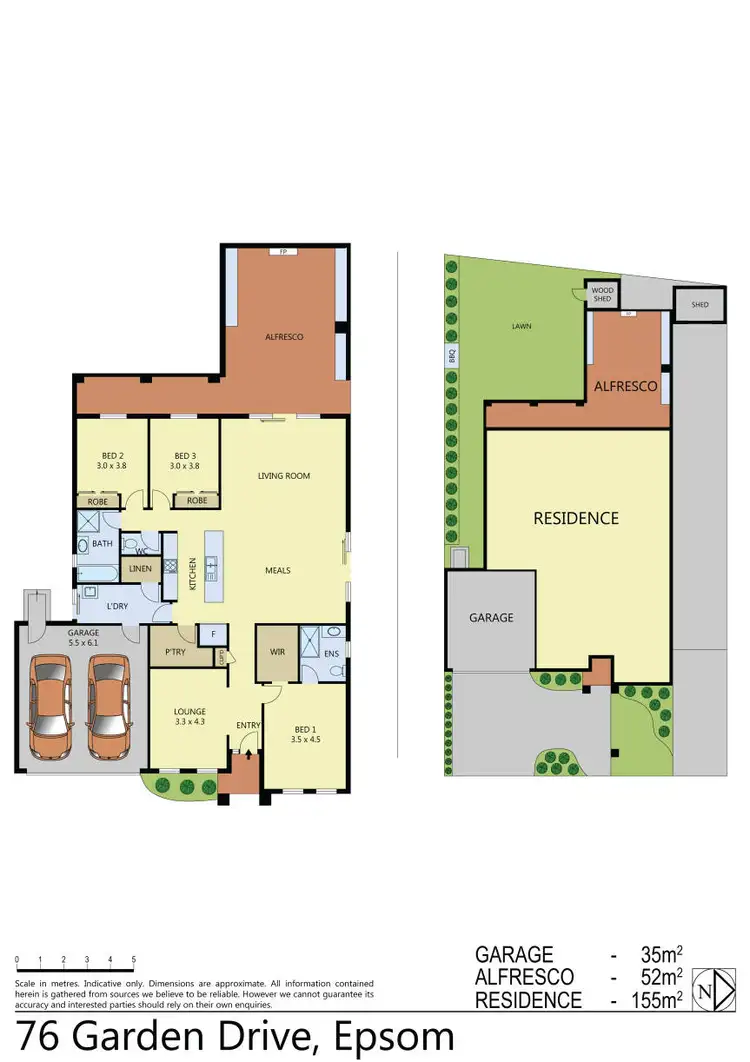 Floorplan of Homely house listing, 76 Garden Drive, Epsom VIC 3551