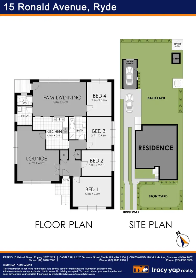Floorplan of Homely house listing, 15 Ronald Avenue, Ryde NSW 2112