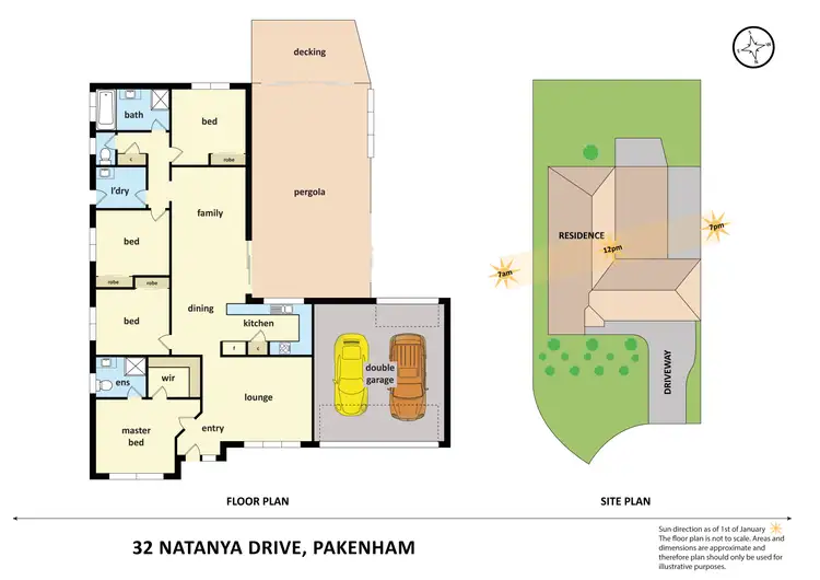 Floorplan of Homely house listing, 32 Natanya Drive, Pakenham VIC 3810