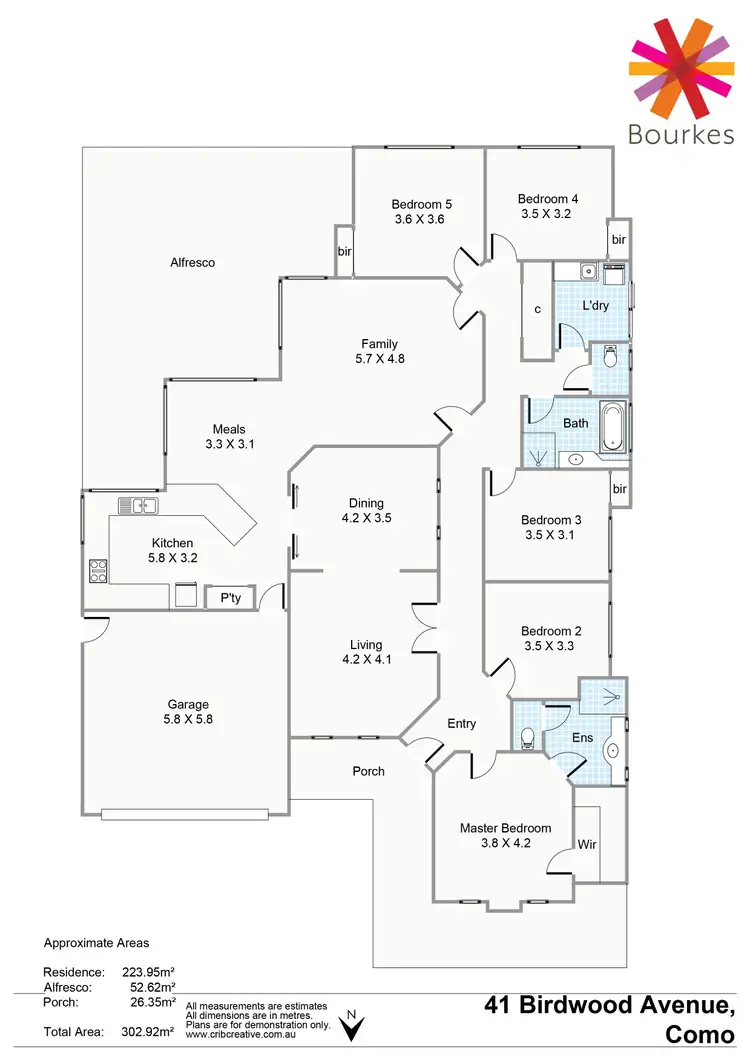 Floorplan of Homely house listing, 41 Birdwood Avenue, Como WA 6152