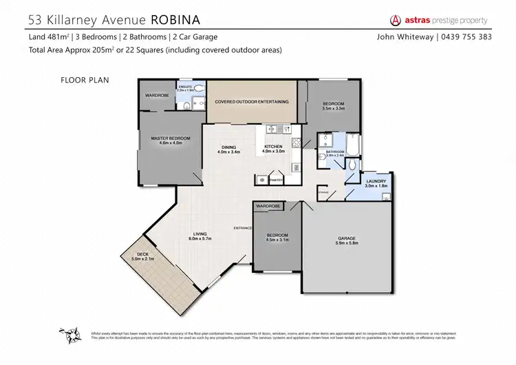 Floorplan of Homely house listing, 53 Killarney Avenue, Robina QLD 4226