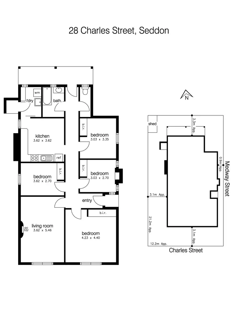 Floorplan of Homely house listing, 28 Charles Street, Seddon VIC 3011