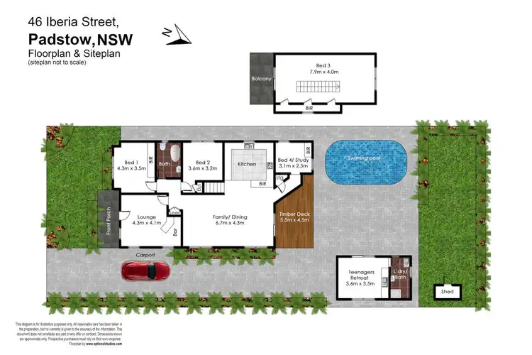 Floorplan of Homely house listing, 46 Iberia Street, Padstow NSW 2211